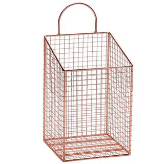 copper with basket on hanging