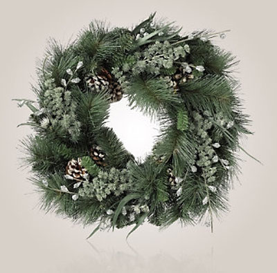white company christmas wreath