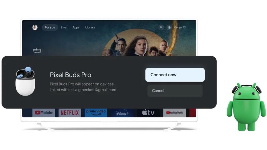 How to connect online airpods to android tv