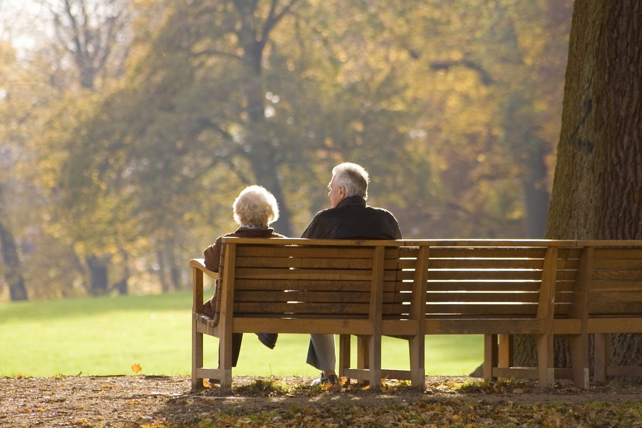 Elderly couple.