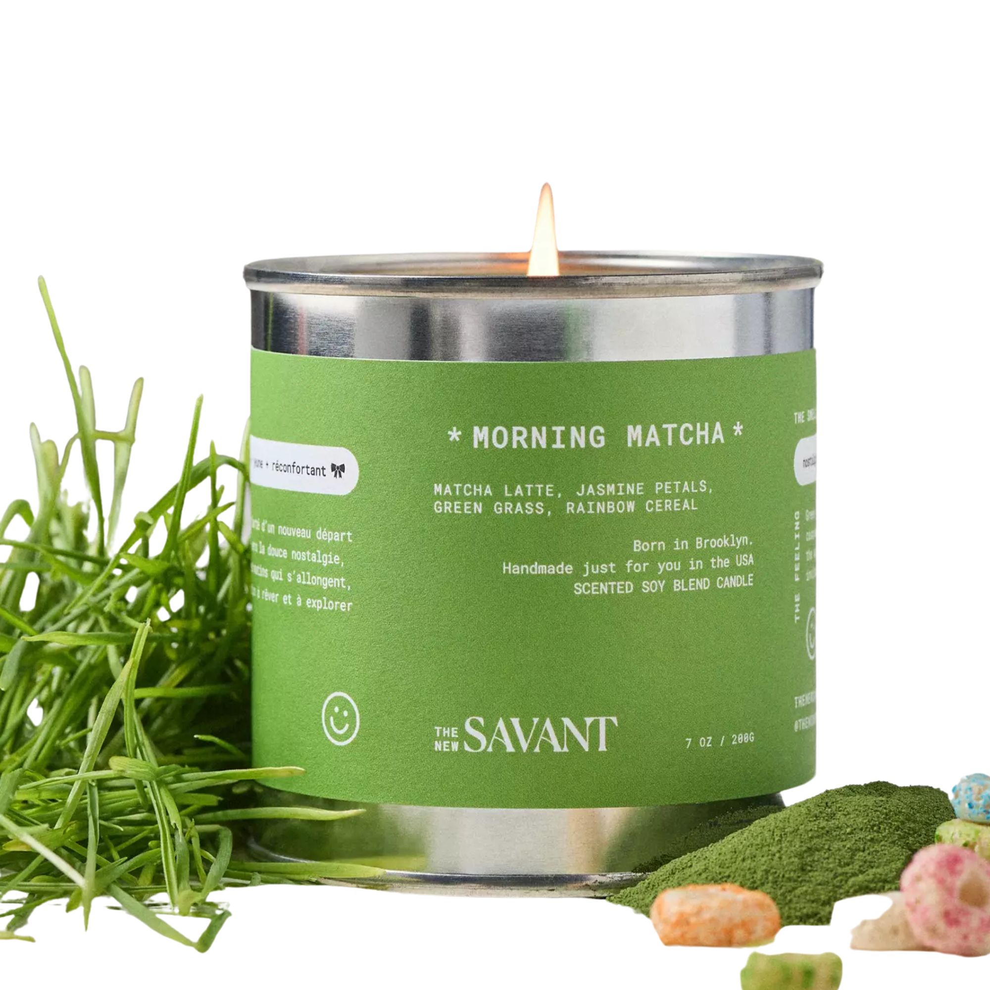 Morning matcha candle