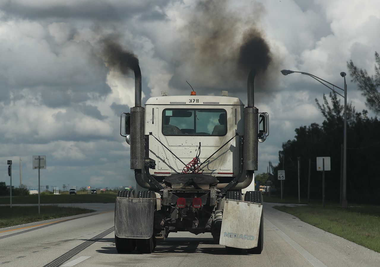 A truck in Miami, Florida