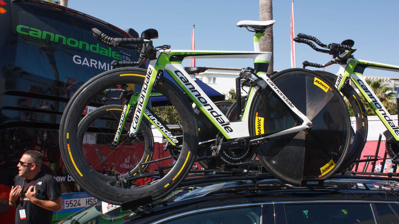 Cannondale-Garmin ride the Slice, with Shimano groupsets and Mavic wheels (Matthew Allen / Immediate Media)