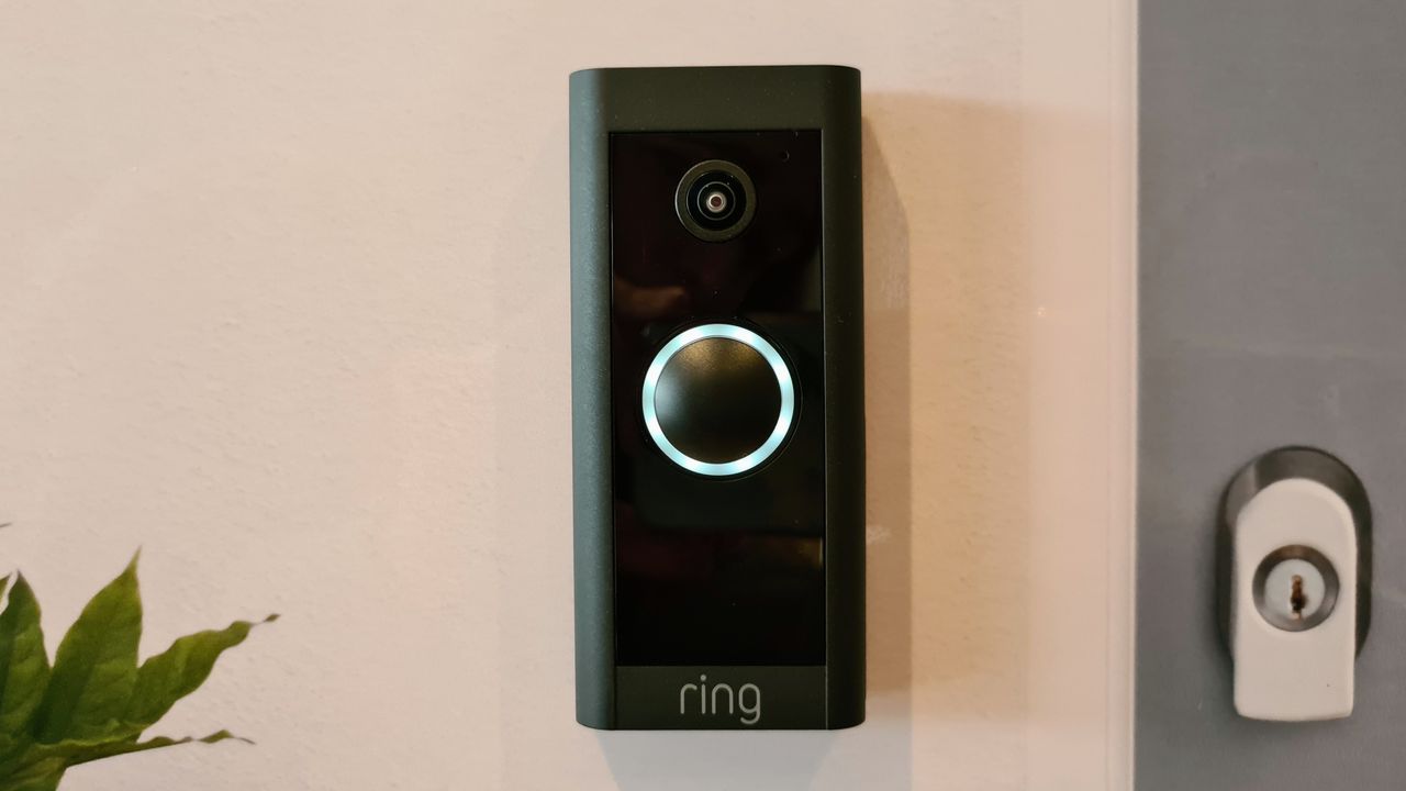 Ring Video Doorbell Wired mounted on wall