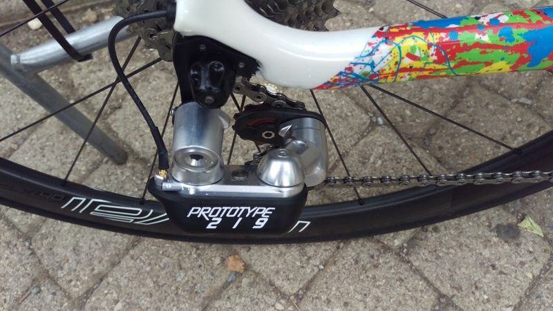 Prototype number 219 on Michal Kwiatkowski's bike.