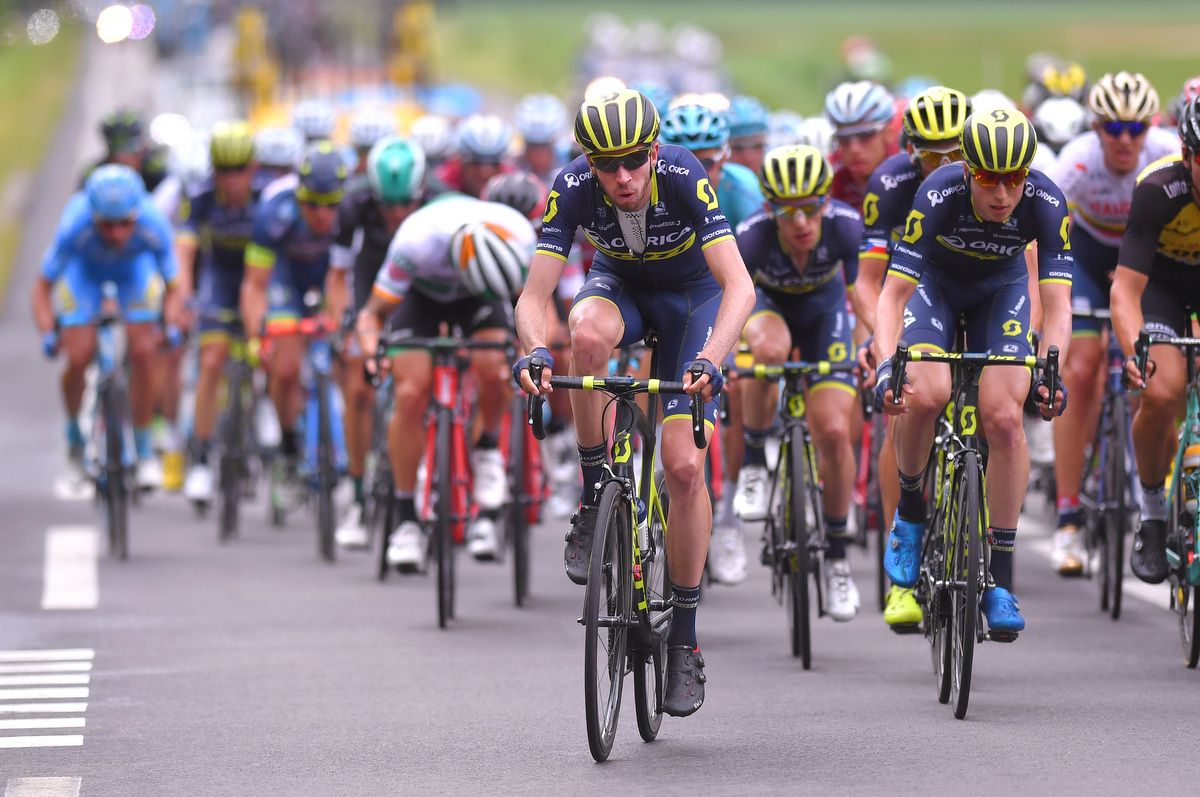 Damien Howson (Orica-Scott) peels off