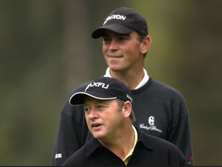 Thomas Bjorn and Woosie in happier times back in 2002