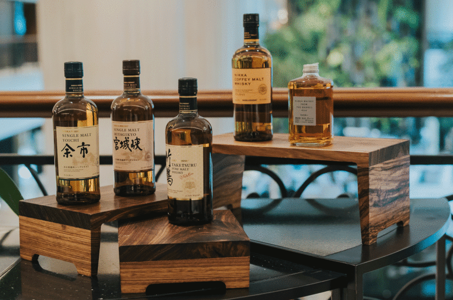 Bottles from Nikka Whisky Masterclass &ndash; Decanter Singapore Fine Wine Encounter.