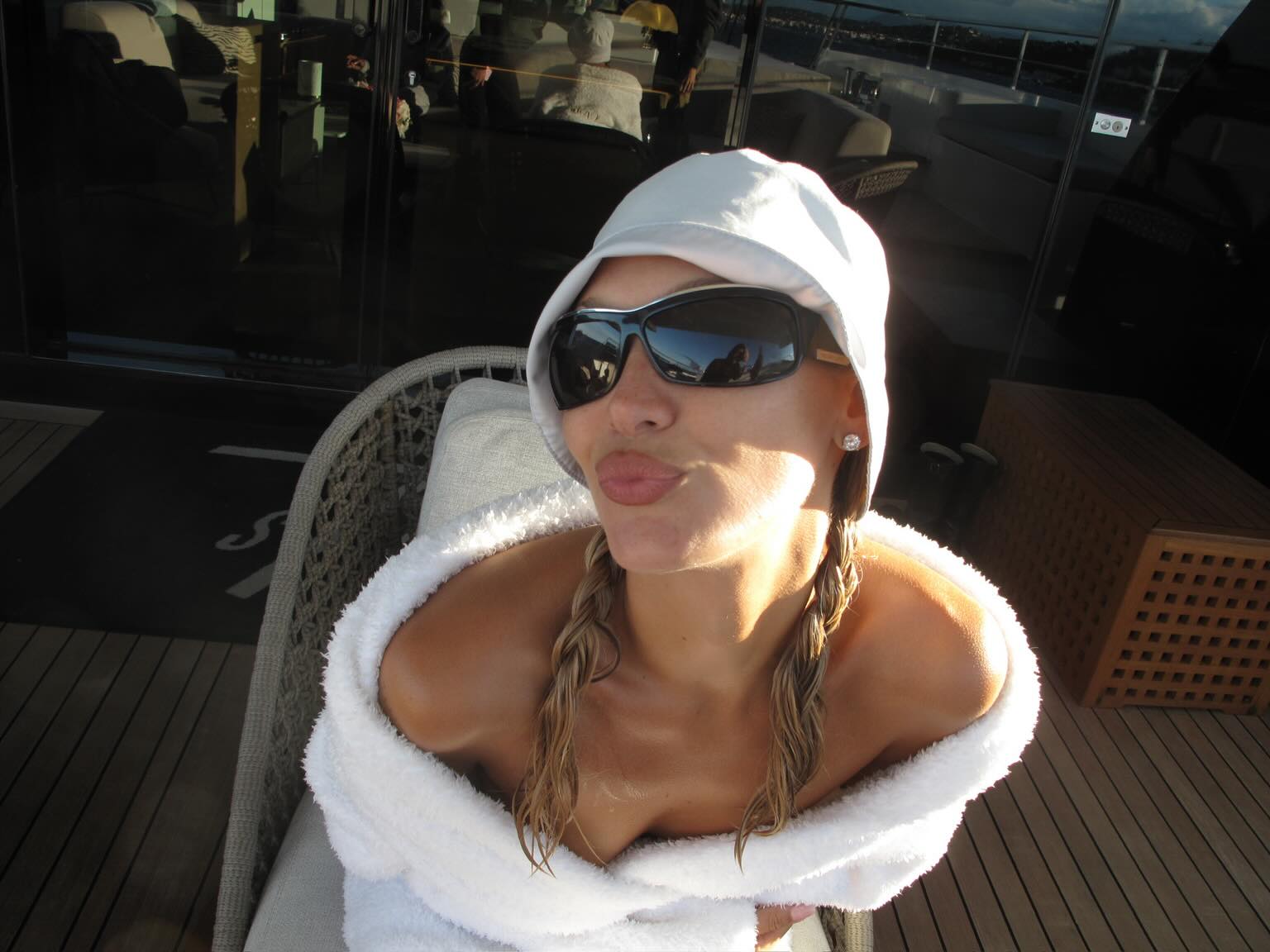 Bella Hadid on European summer vacation in summer 2026.