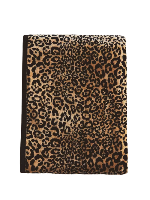 Animal Print Velour Bath Sheet