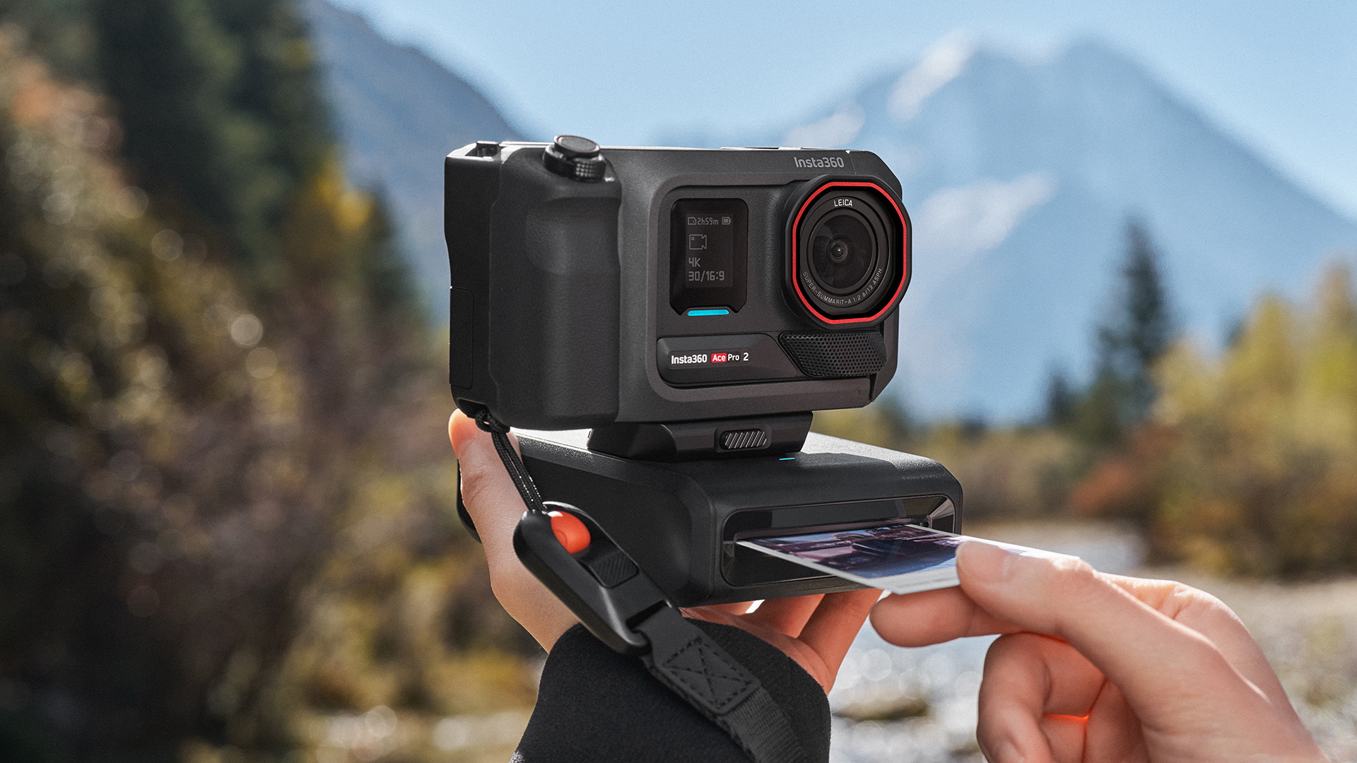 Insta360 Pocket Printer in use