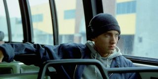 Eminem on a bus