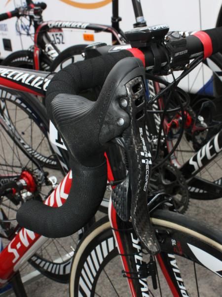 Campagnolo Super Record is slowly becoming more widespread among sponsored riders.