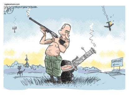 Political cartoon Flight 17 Putin