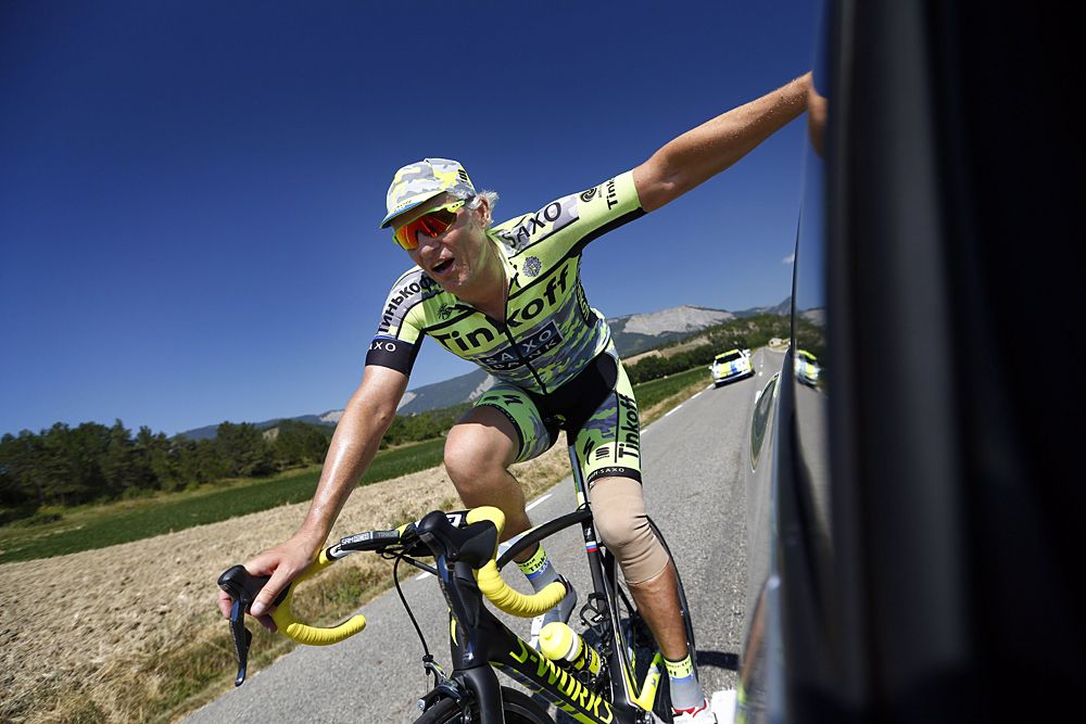 Oleg Tinkov out for a spin at the Tour de France