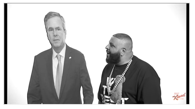 DJ Khaled gives Jeb Bush advice on Jimmy Kimmel.