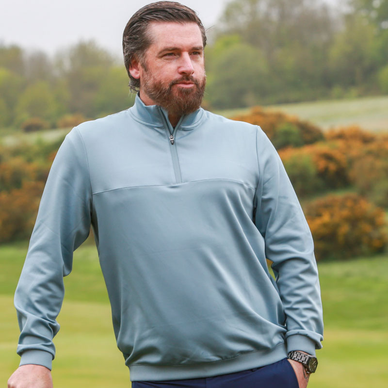 Oscar Jacobson Westland Quarter Zip Pullover