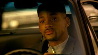 Mike Lowrey (Will Smith) in his Porsche in Bad Boys