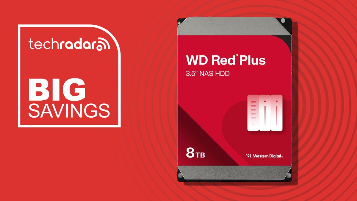WD Red Plus 8TB deal: Our pick for 'the best value' NAS drive is nearly $100 off