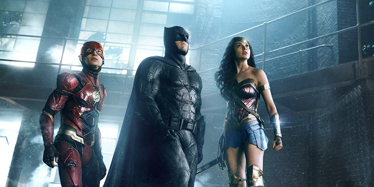 Flash, Batman, and Wonder Woman in Justice League