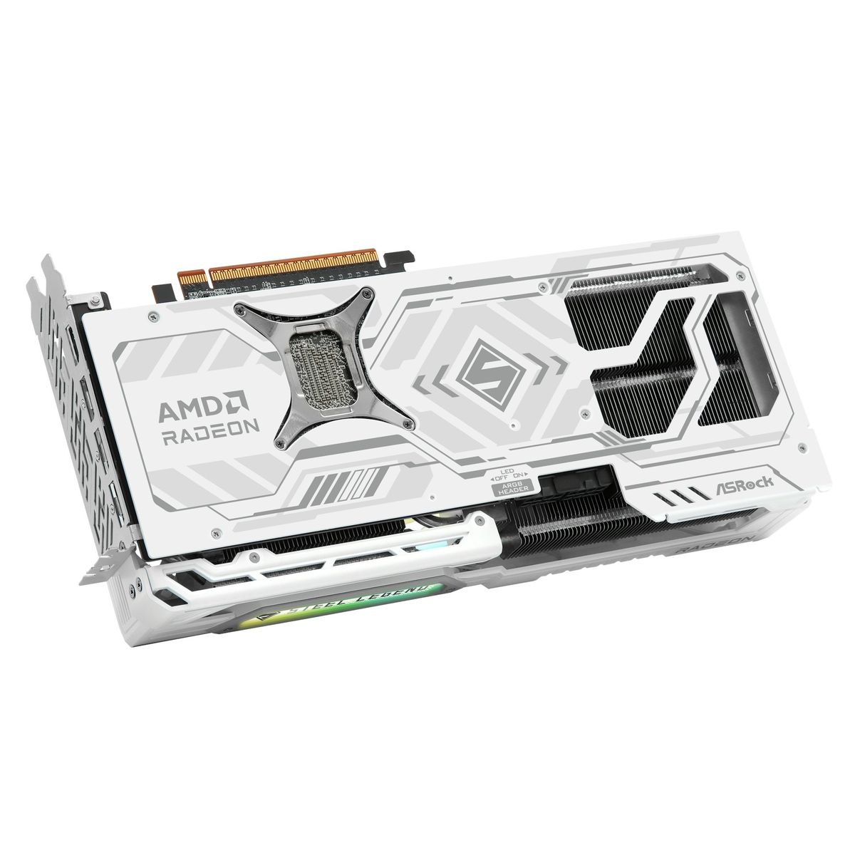Asrock Radeon RX 9070 XT Steel Legend graphics card for PC gaming
