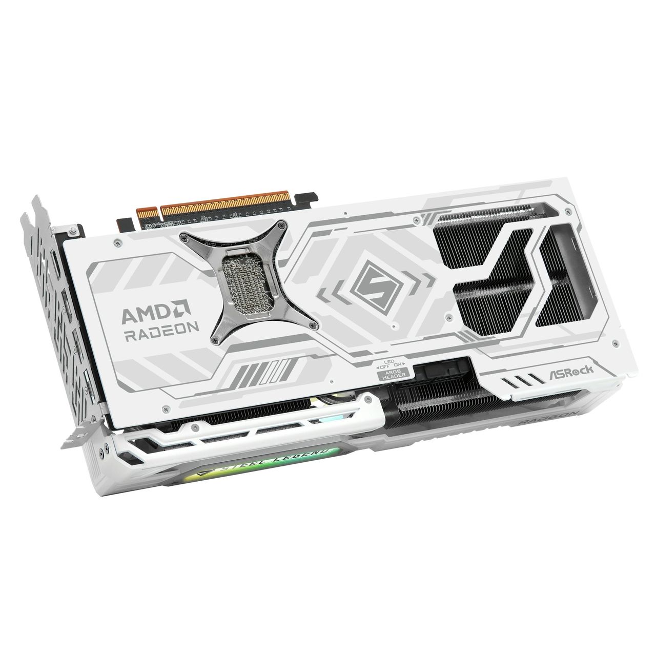 Asrock Radeon RX 9070 XT Steel Legend graphics card for PC gaming