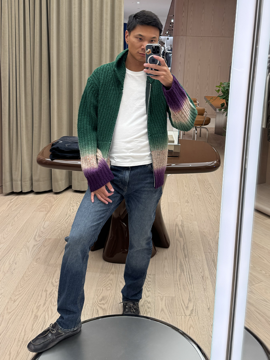 Joseph Tang Who What Wear Editors in Residence Fall Denim Outfits For Men