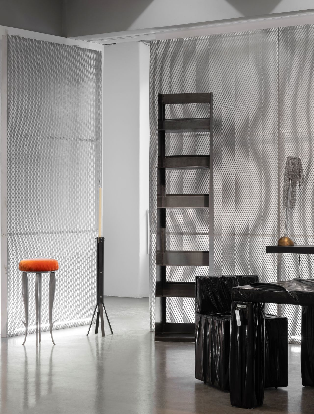 contemporary furniture in art gallery
