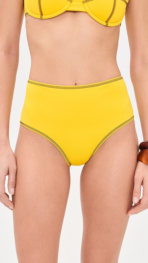 Staud Devon High Rise Bikini Bottoms
