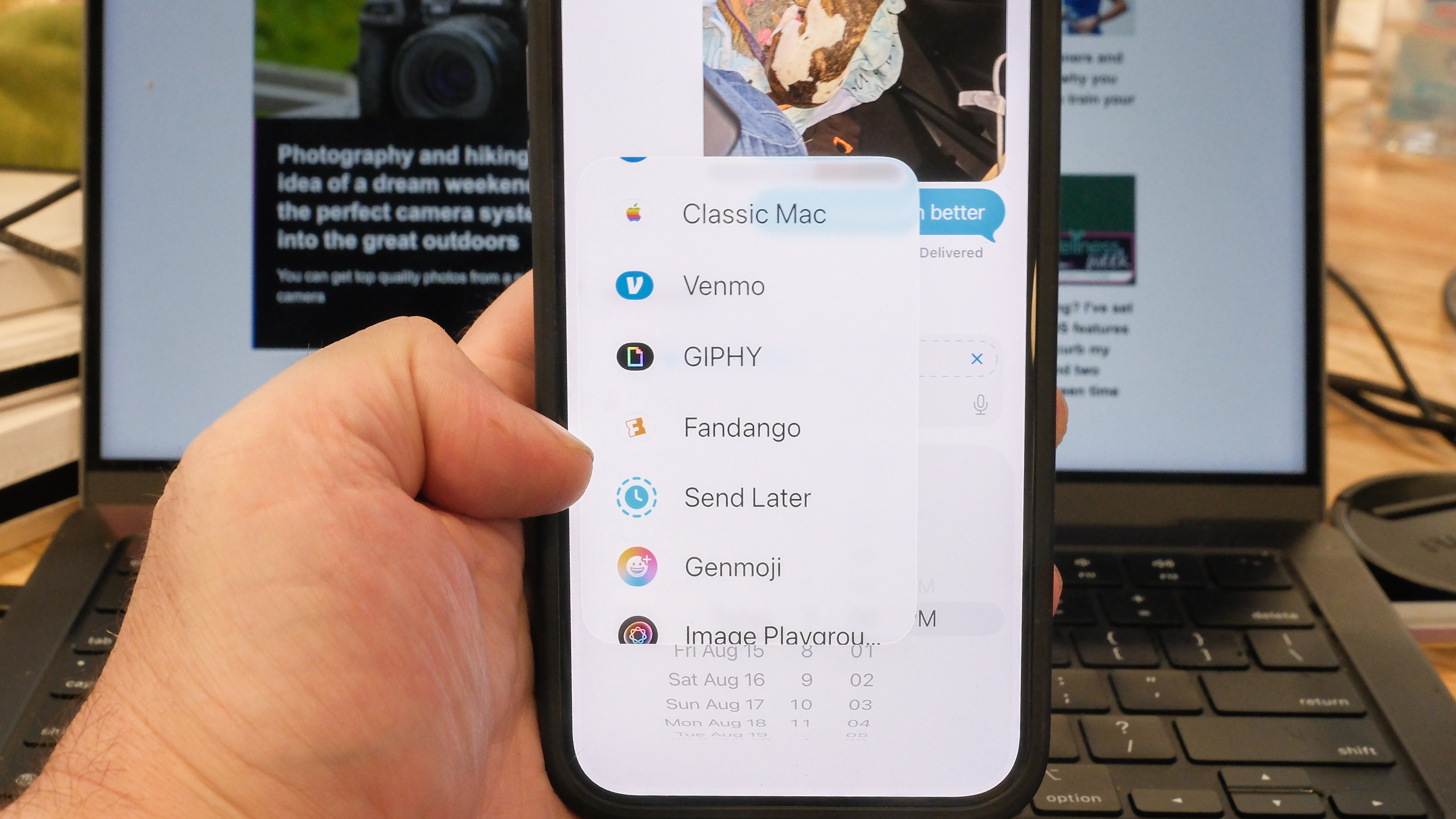 Schedule messaging features on Android and iOS