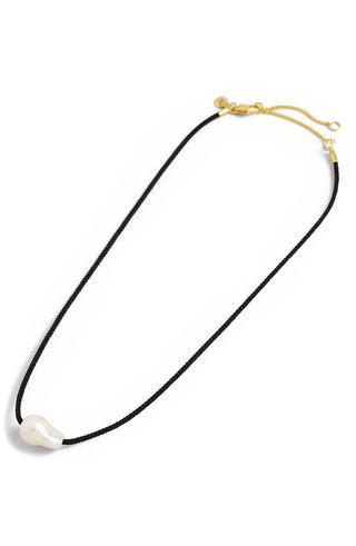 Organic Freshwater Pearl Cord Choker Necklace