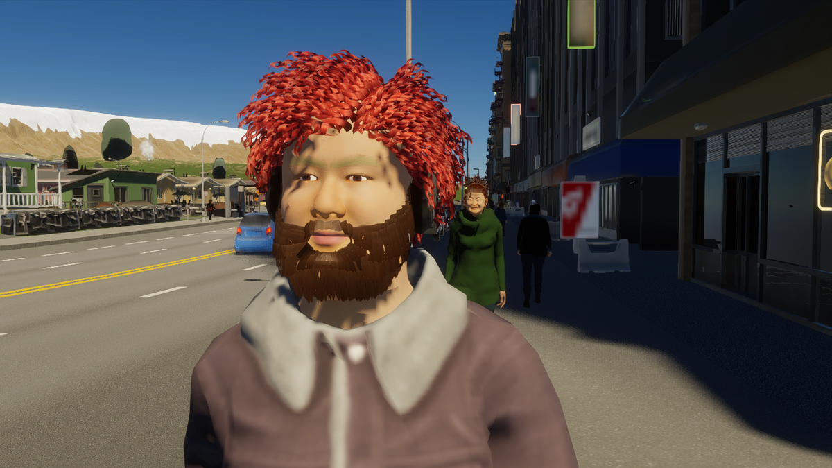 Citizen in a modern city