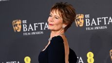 Celia Imrie on the 2025 BAFTAs red carpet