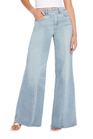 Good Waist Distressed Palazzo Jeans