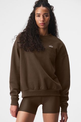 Auszeichnungen Pullover mit Rundhalsausschnitt – Espresso