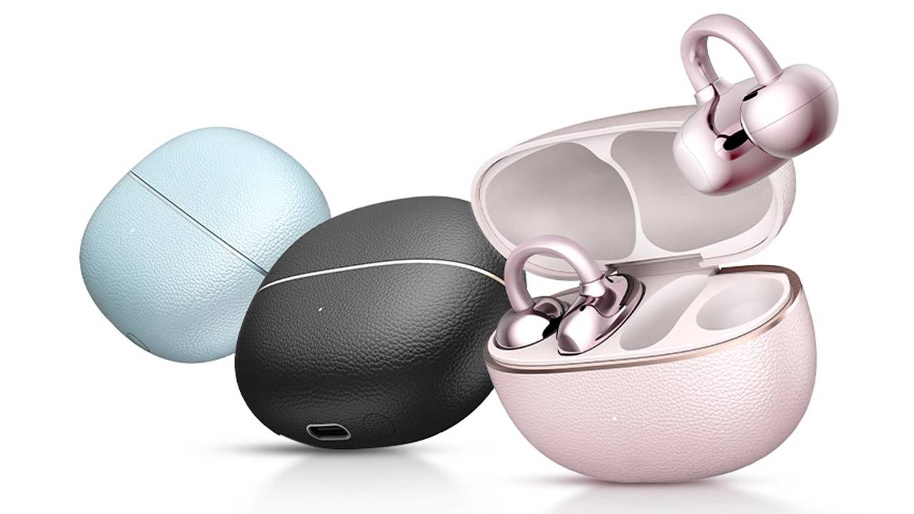 The Honor Choice Earbuds Clip 2 in blue, black and pink color options.