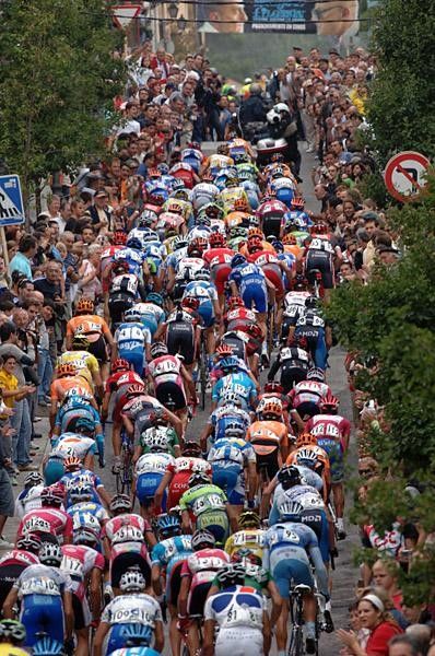 The peloton struggles