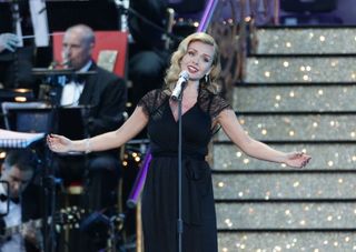 Katherine Jenkins performs at the VE Day 70: A Party to Remember concert on Horse Guards Parade