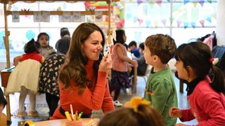 Kate Middleton recycles cozy orange outfit