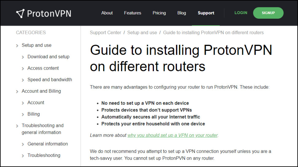 ProtonVPN Support