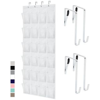 White over door organizer