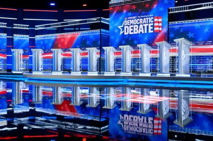 2020 Democratic debate stage.