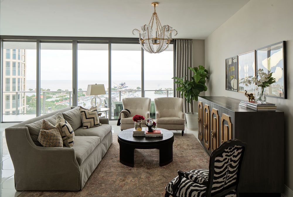 Explore An Unexpectedly Glamorous High Rise Apartment in Florida - Glamorous High-Rise Apartment Decor