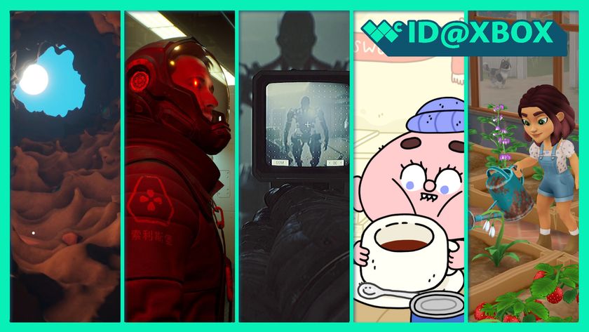 Windows Central ID@Xbox January 2026 round up featuring A Game About Digging a Hole, Fort Solis, ROUTINE, Thank Goodness You're Here! and Wylde Flowers.