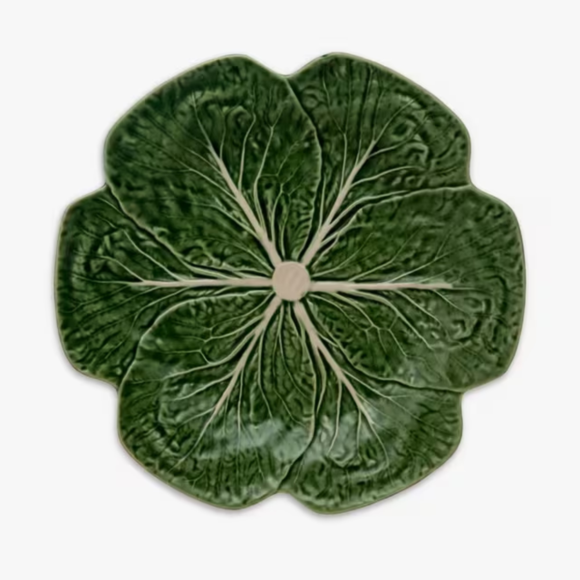 Bordallo Pinheiro Cabbage Earthenware Dinner Plate