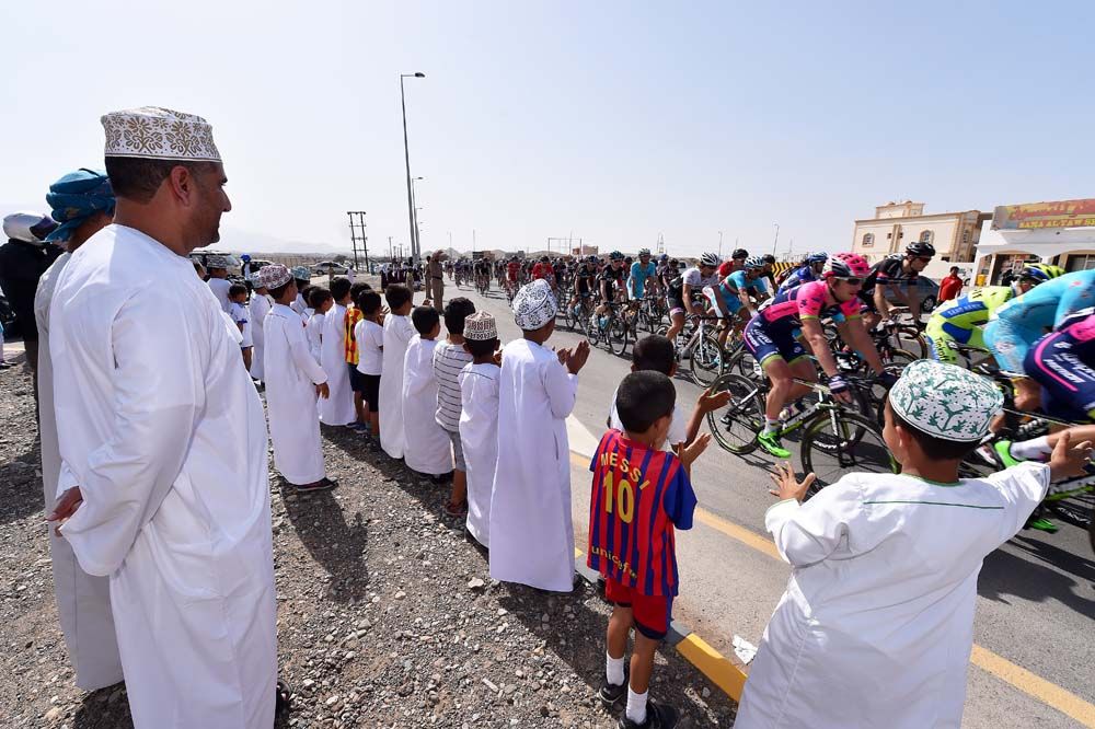 The Oman crowds were out to watch the race
