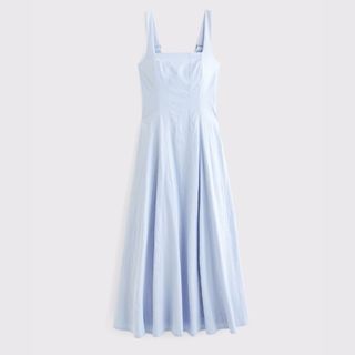 A cutout of a blue summer dress from A&F