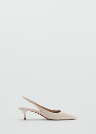 MANGO, Pointed Kitten-Heel Shoes - Women | Mango United Kingdom