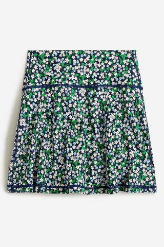 floral workout mini skirt