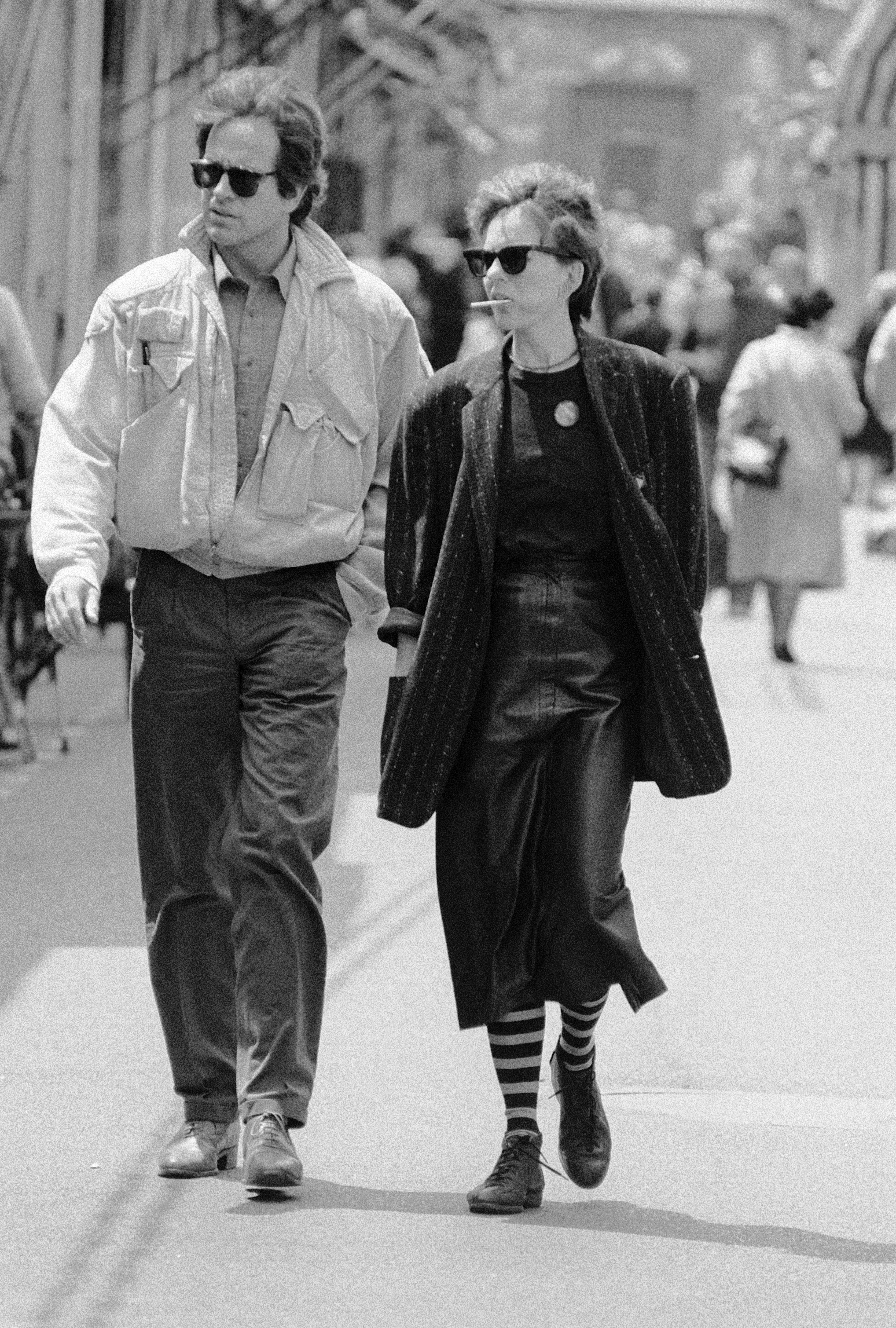 Diane Keaton's style evolution: Warren Beatty and Diane Keaton in 1983 in Paris